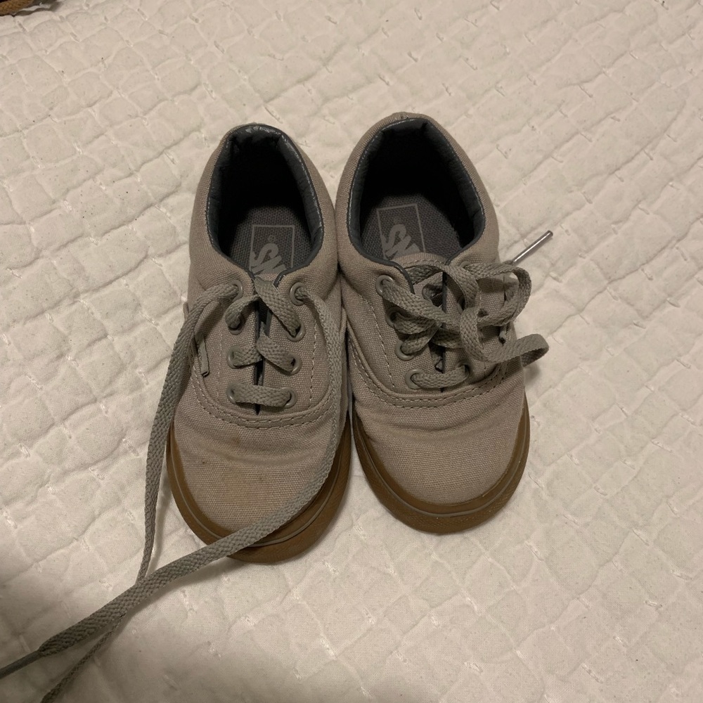 Gray Toddler Vans. Size 6.